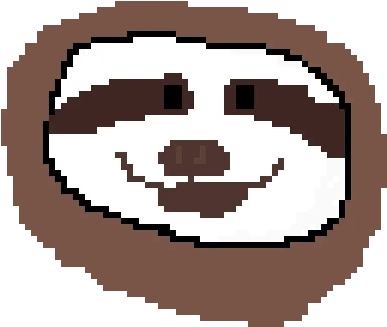 Pixilart Pixel Sloth By Pixelgirl05 Happy Png Sloth Icon