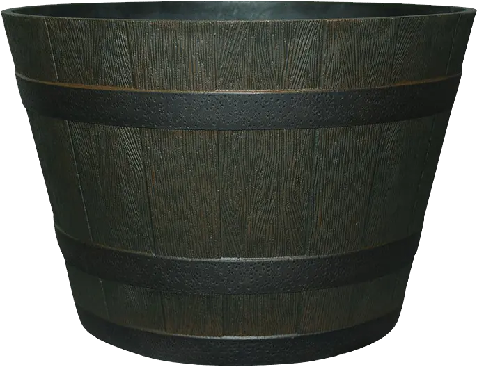 Wooden Barrel Planter Transparent Lampshade Png Planter Png