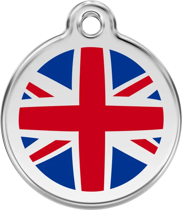 Uk Flag Pet Id Tag Uk Flag Round Png Uk Flag Png