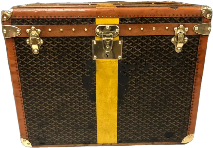 Goyard Antique Trunk Leather Png Goyard Logo