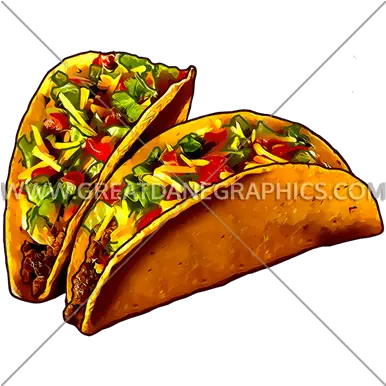 Two Tacos Production Ready Artwork For T Shirt Printing Taco Png Tacos Png