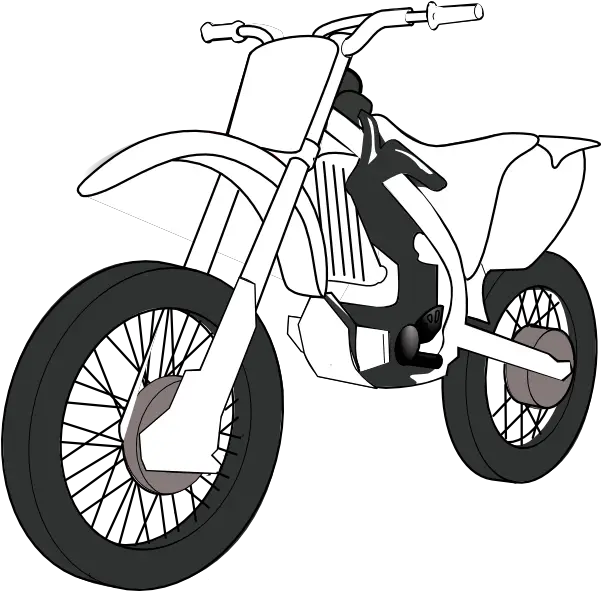 White Black Motorcycle Clip Art Medios De Transporte Terrestre Png Motorcycle Clipart Png