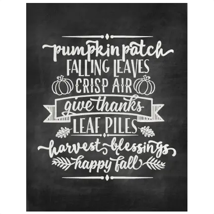 Autumn Chalkboard Word Art Svg Scrapbook Cut File Cute Calligraphy Png Chalk Board Png