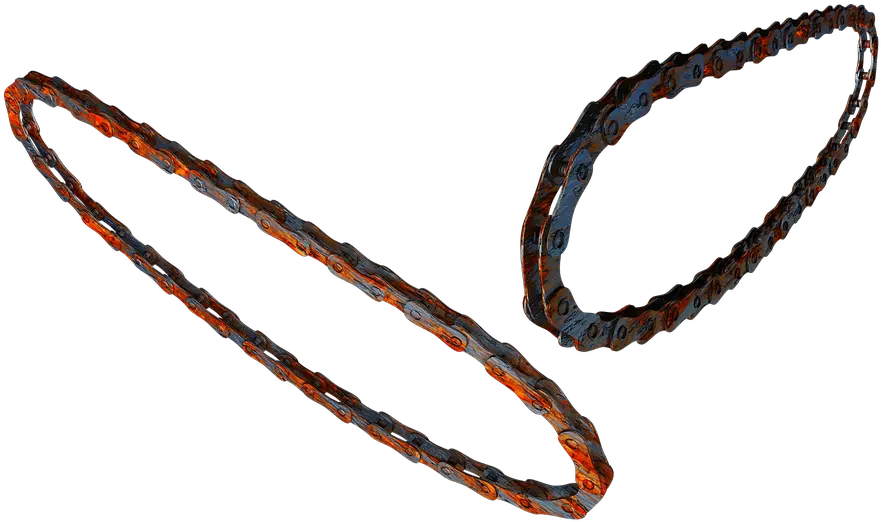 Chain Bike Rust Amber Png Rust Png