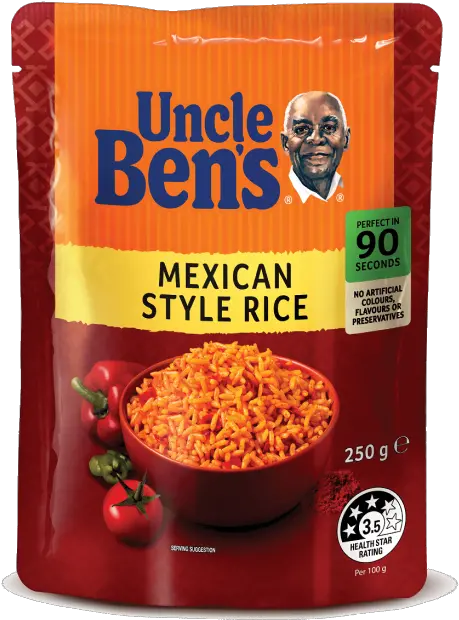 Uncle Bens Mexican Style Rice 250 G Uncle Bens Mexican Rice Png Rice Png