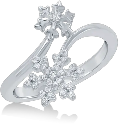 Elsa Frozen Snowflake Bypass Ring In Sterling Silver Rgo5533 Frozen Elsa Engagement Ring Png Frozen Snowflake Png