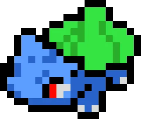 Bulbasaur Grid Paint Pixel Art Pokemon Bulbasaur Png Bulbasaur Png