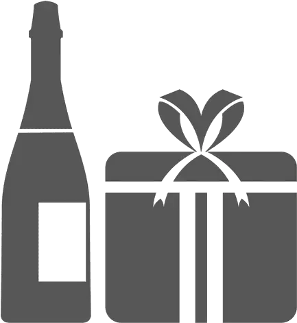 Champagne Bottle Giftbox Icon Transparent Png U0026 Svg Vector Wine Bottle Gift Png Champagne Bottle Png