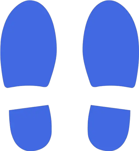 Royal Blue Shoes Footprints Icon Free Royal Blue Footprint Blue Transparent Footprints Png Footprints Png