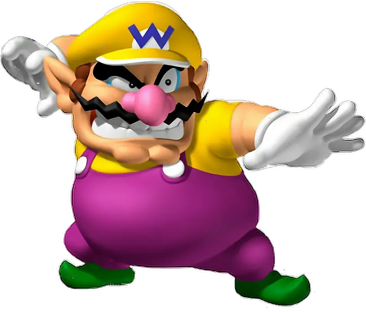 Wario Waluigi Mario Supermario Nintendo Freetoedit Wario Transparent Png Waluigi Transparent