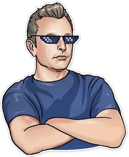 App Insights Elon Musk Sticker For Whatsapp Apptopia Ilon Mask Sticker Telegram Png Elon Musk Png