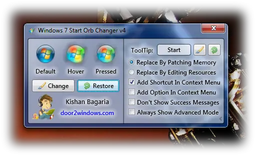 How To Change Windows 7 Start Orb Technology Applications Png Windows Start Button Png