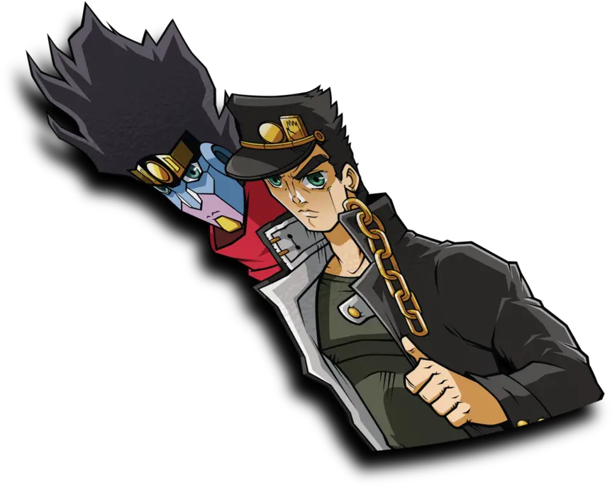 Jotaro Kujo Half Peeker Sticker Batgirl Png Jotaro Kujo Png