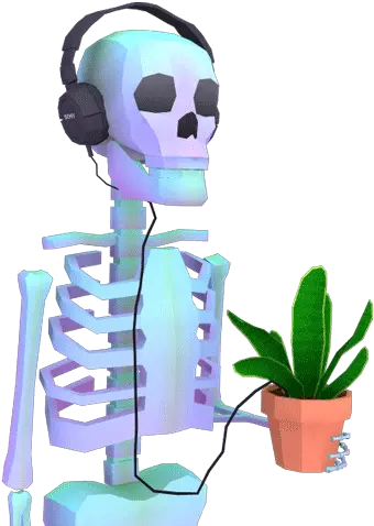 Hey Kid Want Some A E S T H I C Jjjjjohn Skeleton Png Vaporwave Gif Png