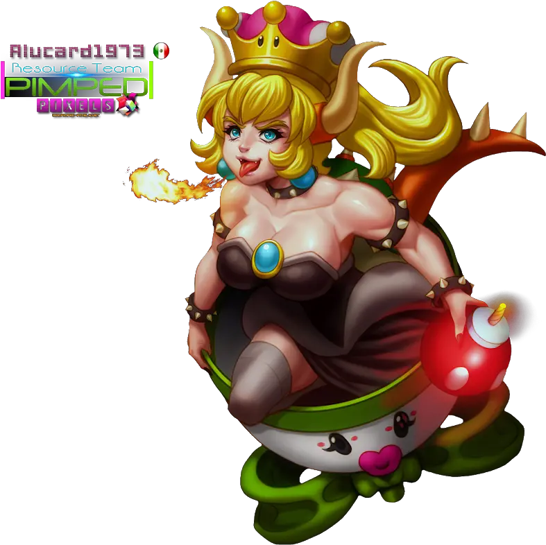 Bowsette And Koopa Clownette Car Bowsette Png Bowsette Png