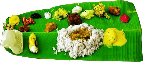 Onam Sadhya Banana Leaf Png