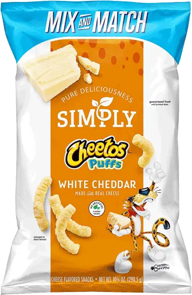 Simply Cheetos Puffs White Cheddar 1025 Oz U2022 Thirstyrun Simply Cheetos Puffs White Cheddar Png Cheetos Png