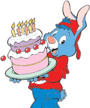 Holding A Birthday Cake Transparent Png Bobo Cartoon Character Birthday Cake Transparent