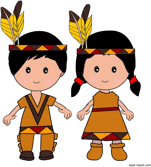 Download Native American Boy And Girl Standing Together Native American Girl And Boy Png Boy Transparent Background