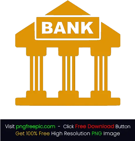 Yellow Colored Bank Icon Png Bank Shape Symbol Png Clipart Language Banks Icon