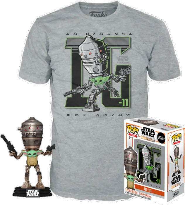 Funko Pop Star Wars The Mandalorian Ig11 With The Child Ig 11 With Child Pop Png Pop Icon Shirt