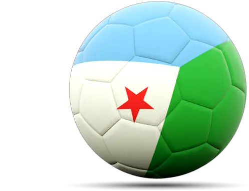 Football Icon Illustration Of Flag Djibouti Png Download