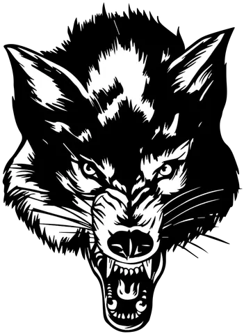 Angry Wolf Head Cabeza De Lobo Png Angry Transparent