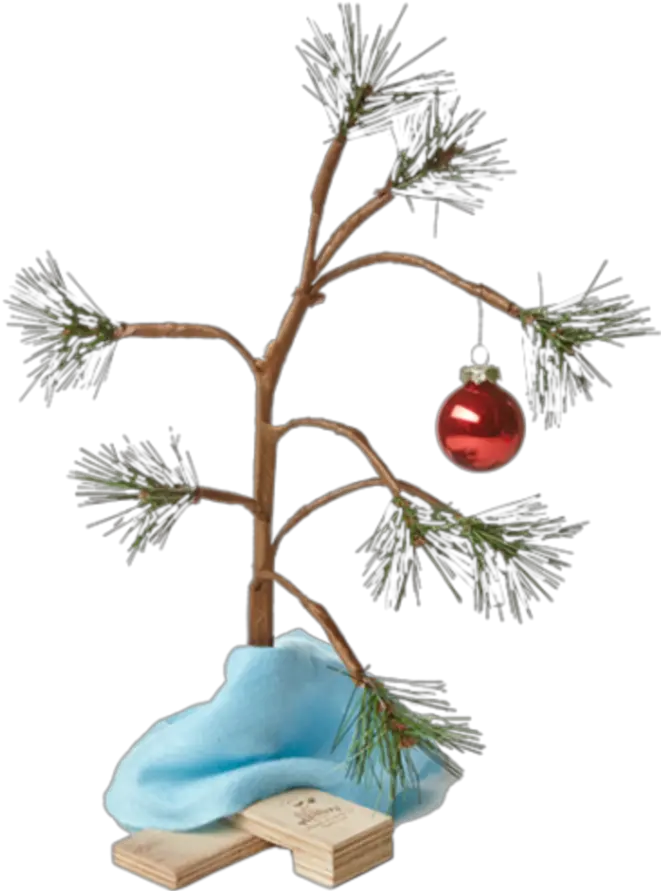 Christmastree Sticker Charlie Brown Christmas Tree Transparent Background Png Charlie Brown Christmas Tree Png