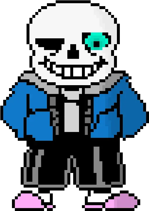 Download Hd Sans Battle Sprite Undertale Sans Pixel Art Undertale Sans Png Sans Png