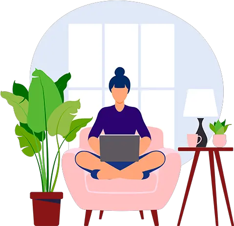 Remote Employees Datagamz Furniture Illustration Png Office Worker Icon