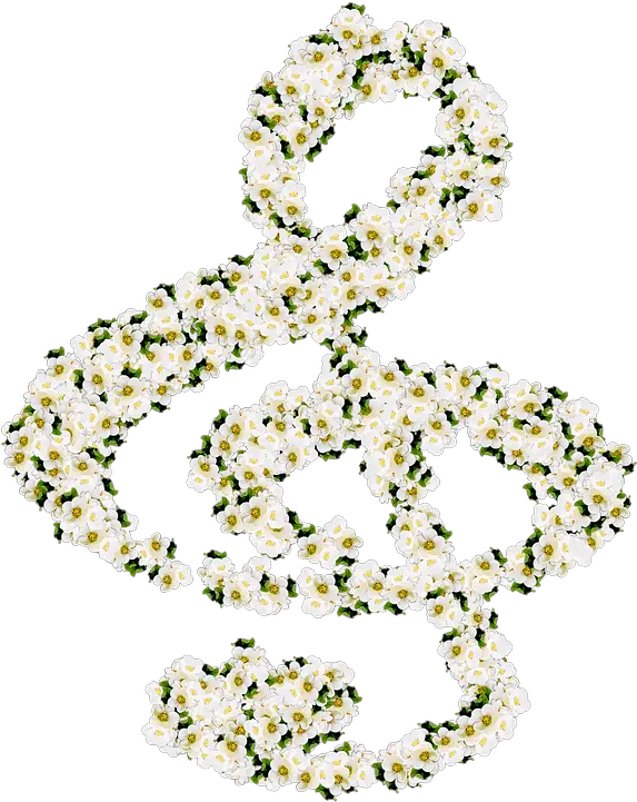 Music Note Treble Clef Flowers Free Image On Pixabay Png Flower Music Notes Treble Clef Png