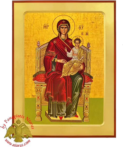 Small Metal Icon Design A 4x6cm Various Icons Theotokos Enthroned Icon Png Metal Icon