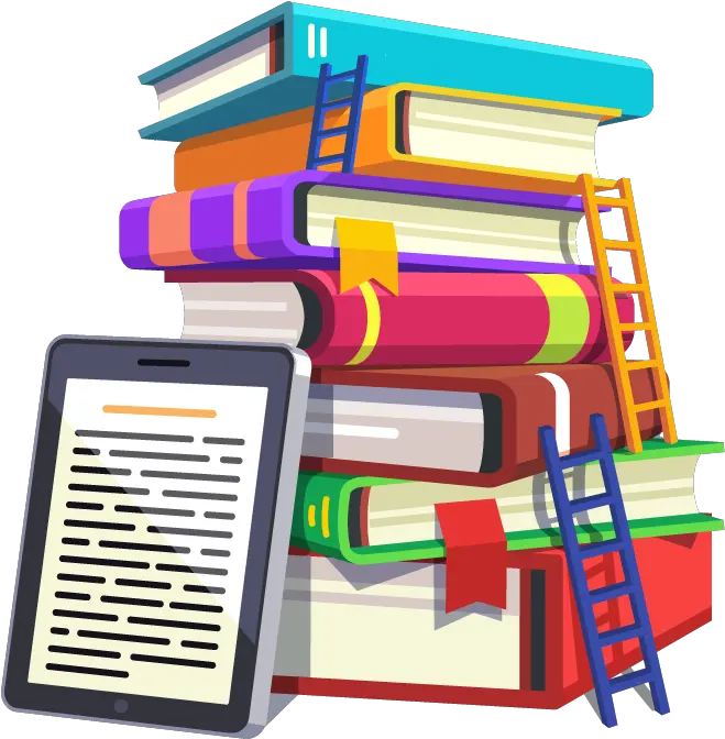 Library Services Home Colorful Books Png Library Icon Transparent