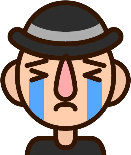 Emoji Emoticon Man Sad Smiley Unhappy Icon Man With Hat Emojis Png Sad Smiley Icon