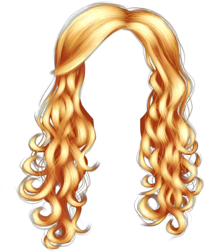 Blonde Blonde Curly Hair Clipart Png Blonde Hair Png