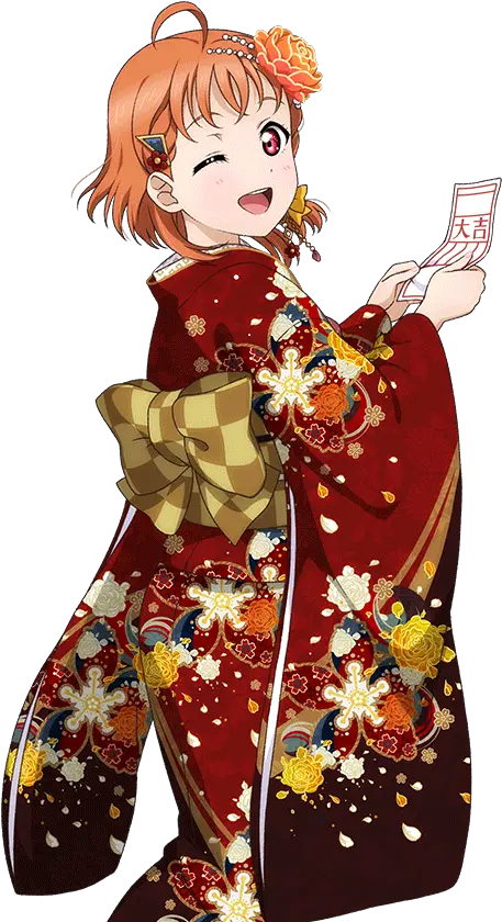 Not Idolized Love Live Sunshine Kimono Chicka Clipart Love Live Dia Kimono Transparent Png Love Live Png