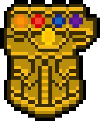 Pixilart Infinity Gauntlet Pixel Art Png Infinity Gauntlet Logo