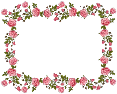 Free Vintage Pink Rose Frame Tongue Twister About Flowers Png Rose Vines Png