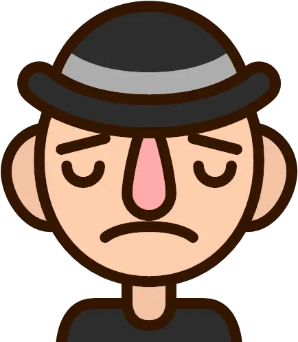 Emoji Emoticon Man Sad Smiley Upset Icon Man With Hat Emojis Png Sad Man Png