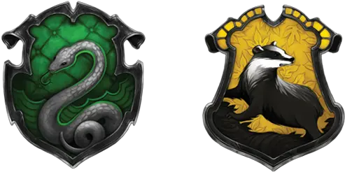 Hufflepuff House Crest Designs Png Slytherin Logo