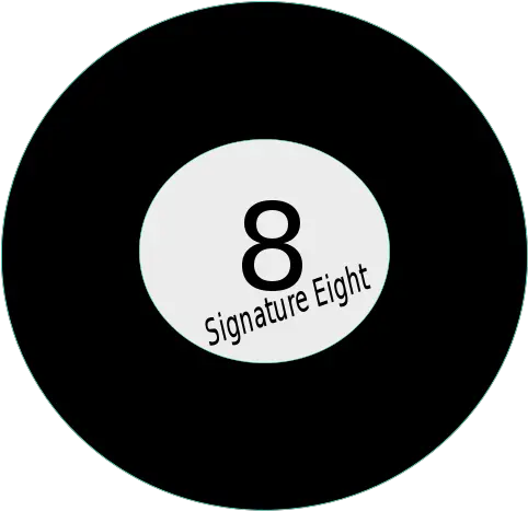 Free Clip Art Signature Eight By Matthewthebemma Dot Png Black Ball Icon