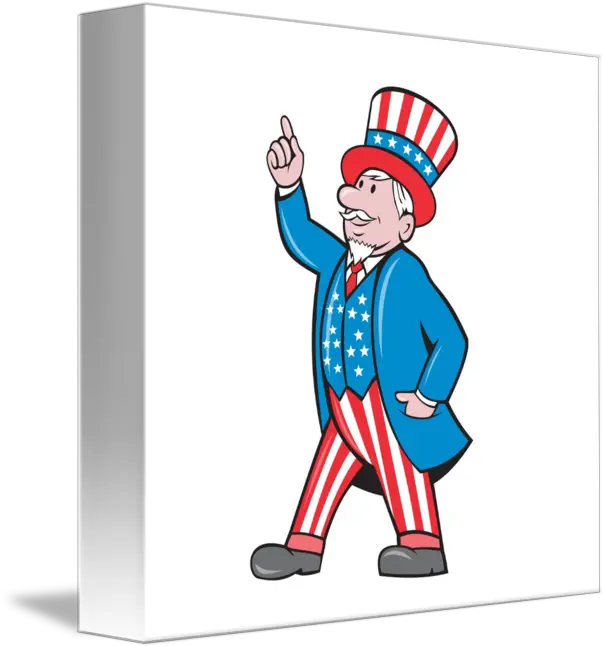 Uncle Sam American Pointing Up Cartoon By Aloysius Patrimonio Uncle Sam Cartoon Drawing Png Uncle Sam Hat Png