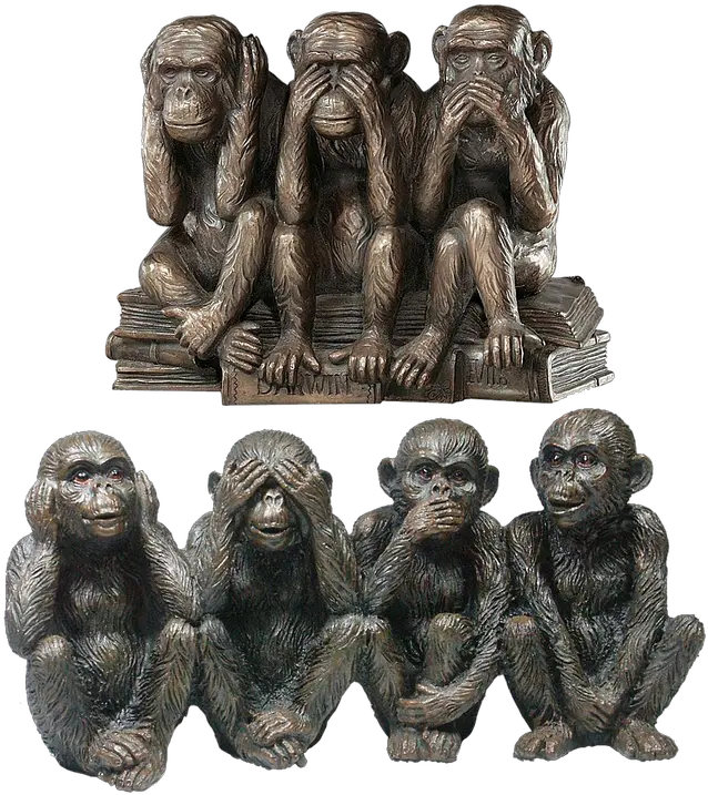 Stone Figure Ape Isolated Free Photo On Pixabay Hear No Evil See No Evil Speak Png Ape Png