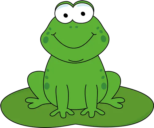 Library Of Frogs Cartoon Frog On A Lily Pad Png Lily Pad Png