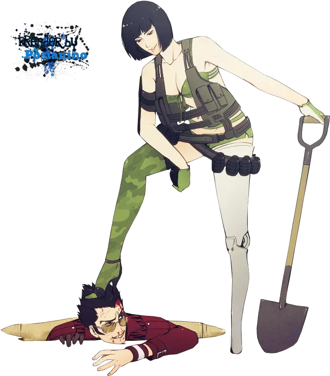 Transparent Souls Holly Summers And Travis Touchdown No Holly Summers No More Heroes Png Travis Touchdown Png