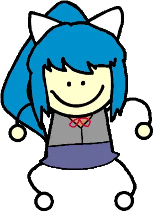 Blue Monika Ddlc Gif Doki Doki Dancing Gif Png Monika Icon