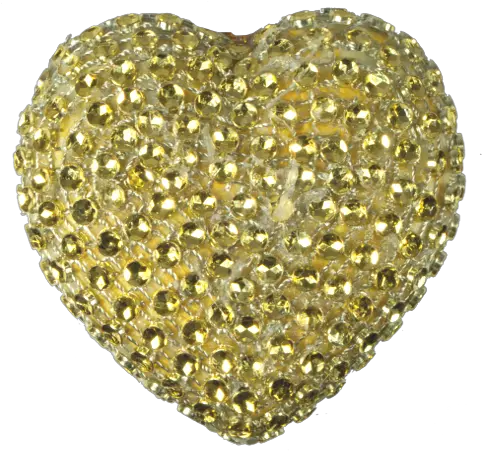 Download Dh1608 Diamond Heart Gold Sparkly Png Diamond Heart Png