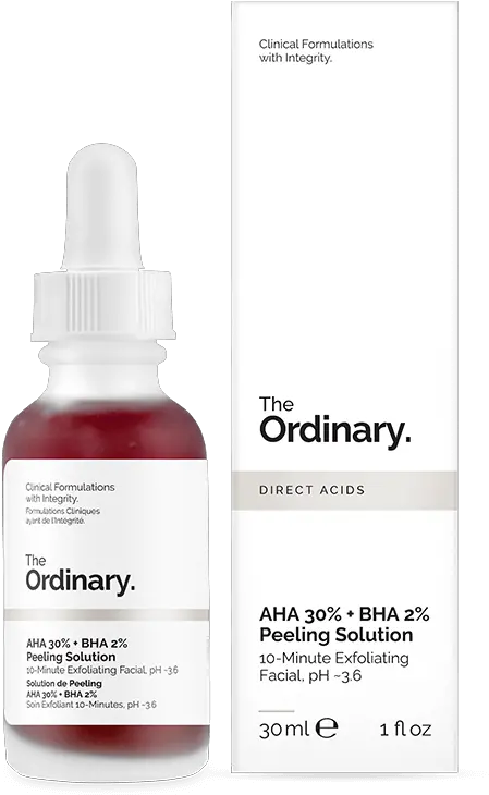 The Ordinary Aha 30 Bha 2 Peeling Solution 30ml Ordinary Alpha Arbutin Serum Png Page Peel Png