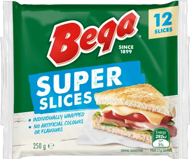 Processed Cheese Bega Cheese Slices Calories Png Cheese Slice Png