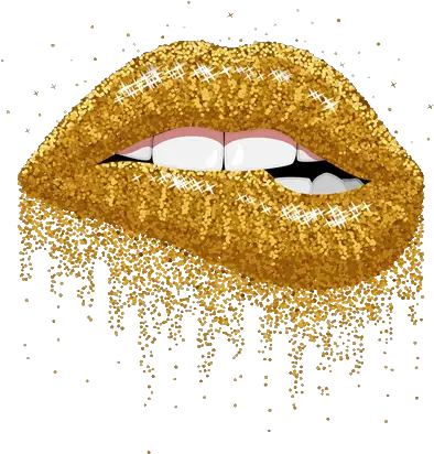 Glitter Gold Lips Png Transparent Image Arts Gold Lips Glitter Png Transparent